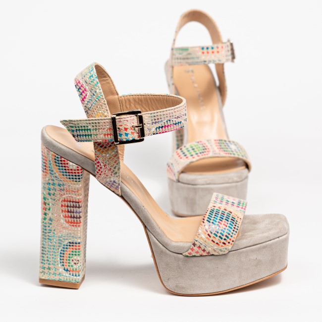 Сандали модел 17243 BEIGE SUEDE