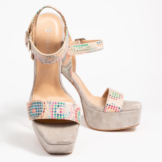 Сандали модел 17243 BEIGE SUEDE